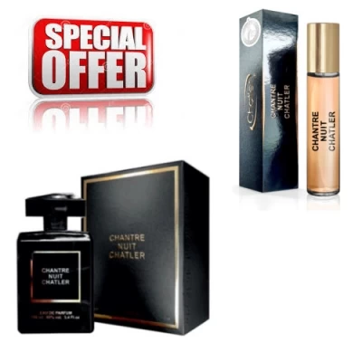 Chatler Chantre Nuit - Promotional Set, Eau De Parfum 100 Ml + Eau De Parfum 30 Ml 3 Chatler Chantre Nuit - Promotional Set, Eau De Parfum 100 Ml + Eau De Parfum 30 Ml