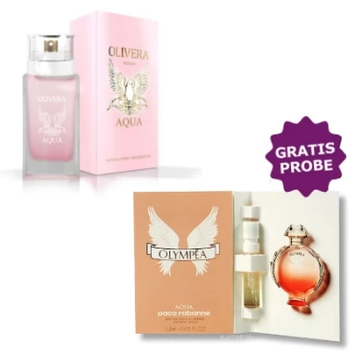 Chatler Olivera Aqua Woman 100 Ml + Perfume Sample Spray Paco Rabanne Olympea Aqua 3 Chatler Olivera Aqua Woman 100 Ml + Perfume Sample Spray Paco Rabanne Olympea Aqua