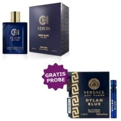 Chatler Veron Deep Blue 100 Ml + Perfume Sample Spray Versace Dylan Blue Homme