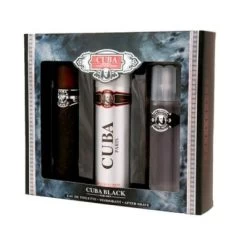 Cuba Black Men - Set For Men, Eau De Toilette, Deodorant, After Shave 6 Cuba Black Men - Set For Men, Eau De Toilette, Deodorant, After Shave -Fragrance Essence Shop 400px CubaBlackMenSet