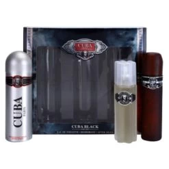 Cuba Black Men - Set For Men, Eau De Toilette, Deodorant, After Shave