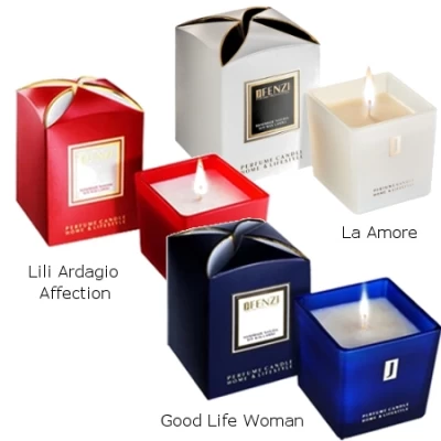 JFenzi Natural Soy Candle - Promotional Set 3 Pcs., La Amore, Lili Ardagio Affection, Good Life -Fragrance Essence Shop