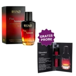 JFenzi Fire Homme 100 Ml + Perfume Sample Spray Christian Dior Fahrenheit