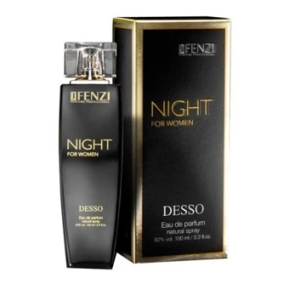 JFenzi Desso Night Women 100 Ml + Perfume Sample Spray Hugo Boss Nuit Femme 4 JFenzi Desso Night Women 100 Ml + Perfume Sample Spray Hugo Boss Nuit Femme - Image 2