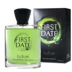 Luxure First Date 100 Ml + Perfume Sample Yves Saint Laurent Black Opium Illicit Green -Fragrance Essence Shop 400px LuxureFirstDateA