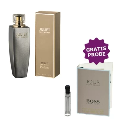 Paris Avenue Juliet 100 Ml + Perfume Sample Spray Hugo Boss Jour Femme 3 Paris Avenue Juliet 100 Ml + Perfume Sample Spray Hugo Boss Jour Femme